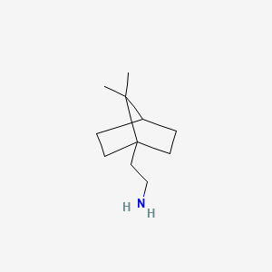 molecular formula C11H21N B13277930 2-(7,7-Dimethylbicyclo[2.2.1]heptan-1-YL)ethan-1-amine 