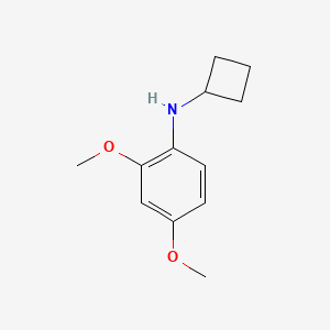 molecular formula C12H17NO2 B13277964 N-cyclobutyl-2,4-dimethoxyaniline 