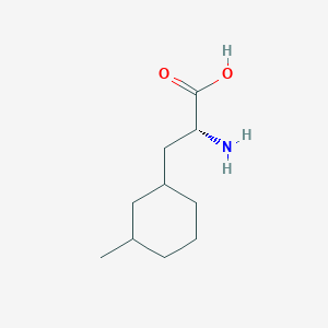 molecular formula C10H19NO2 B13278000 (2R)-2-amino-3-(3-methylcyclohexyl)propanoic acid 
