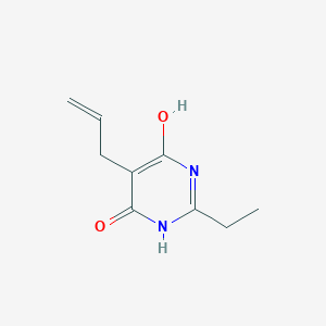 molecular formula C9H12N2O2 B13278011 5-Allyl-2-ethyl-6-hydroxypyrimidin-4(3h)-one 