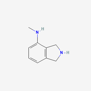 molecular formula C9H12N2 B13278014 N-Methyl-2,3-dihydro-1H-isoindol-4-amine 