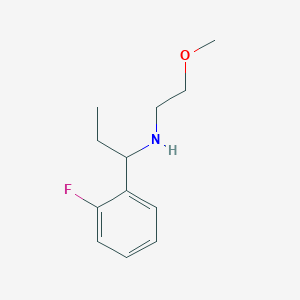 molecular formula C12H18FNO B13278093 [1-(2-Fluorophenyl)propyl](2-methoxyethyl)amine 