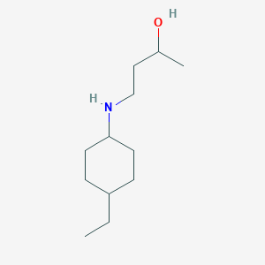 molecular formula C12H25NO B13278101 4-[(4-Ethylcyclohexyl)amino]butan-2-ol 