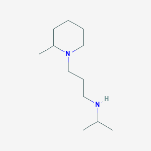 molecular formula C12H26N2 B13278130 [3-(2-Methylpiperidin-1-yl)propyl](propan-2-yl)amine 