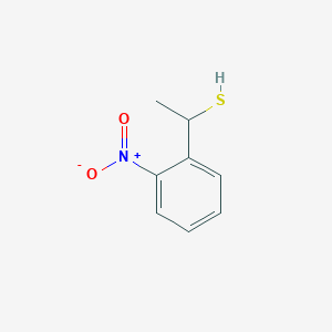 molecular formula C8H9NO2S B13278177 1-(2-Nitrophenyl)ethane-1-thiol 