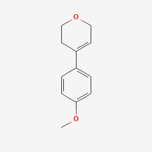 molecular formula C12H14O2 B13278207 4-(4-methoxyphenyl)-3,6-dihydro-2H-pyran CAS No. 914365-66-5
