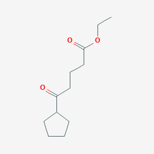 molecular formula C12H20O3 B1327822 Ethyl 5-cyclopentyl-5-oxovalerate CAS No. 24071-97-4