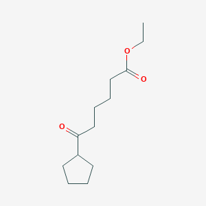 molecular formula C13H22O3 B1327823 Ethyl 6-cyclopentyl-6-oxohexanoate CAS No. 3352-08-7