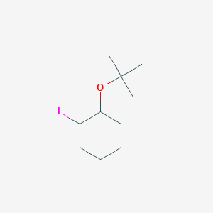 molecular formula C10H19IO B13278252 1-(Tert-butoxy)-2-iodocyclohexane 