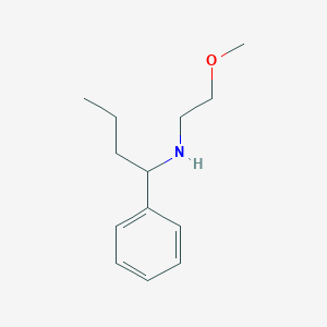 molecular formula C13H21NO B13278342 (2-Methoxyethyl)(1-phenylbutyl)amine 