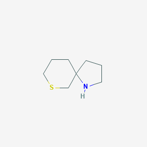 molecular formula C8H15NS B13278344 7-Thia-1-azaspiro[4.5]decane 