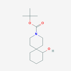 molecular formula C15H27NO3 B13278370 tert-Butyl 7-hydroxy-3-azaspiro[5.5]undecane-3-carboxylate 