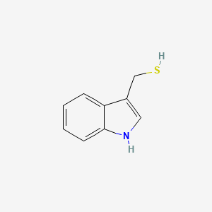 molecular formula C9H9NS B13278372 (1H-Indol-3-YL)methanethiol 