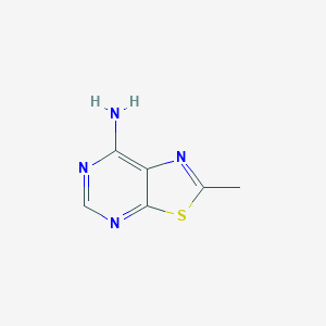 molecular formula C6H6N4S B13278387 2-Methyl-[1,3]thiazolo[5,4-d]pyrimidin-7-amine 