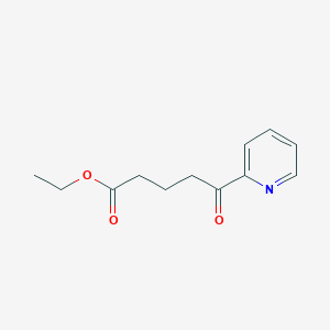 molecular formula C12H15NO3 B1327839 Ethyl 5-oxo-5-(2-pyridyl)valerate CAS No. 898776-54-0