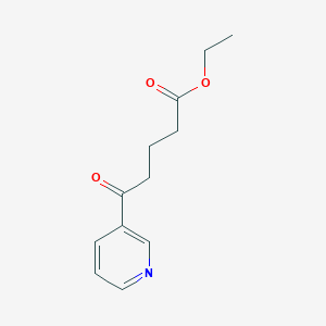 molecular formula C12H15NO3 B1327840 Ethyl 5-oxo-5-(3-pyridyl)valerate CAS No. 22971-47-7