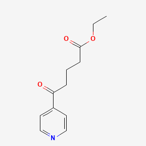 molecular formula C12H15NO3 B1327841 Ethyl 5-oxo-5-(4-pyridyl)valerate CAS No. 25370-47-2