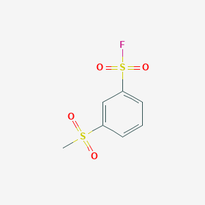 molecular formula C7H7FO4S2 B13278439 3-(Methylsulfonyl)benzenesulfonyl fluoride 