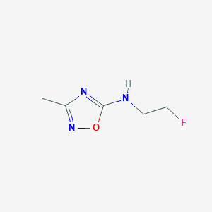molecular formula C5H8FN3O B13278457 N-(2-Fluoroethyl)-3-methyl-1,2,4-oxadiazol-5-amine 