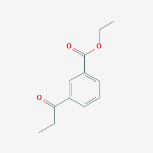 molecular formula C12H14O3 B1327846 Ethyl 3-propionylbenzoate CAS No. 898776-68-6