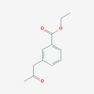 molecular formula C12H14O3 B1327849 Ethyl 3-(2-oxopropyl)benzoate CAS No. 73013-49-7