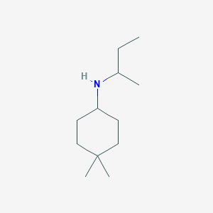 molecular formula C12H25N B13278492 N-(butan-2-yl)-4,4-dimethylcyclohexan-1-amine 