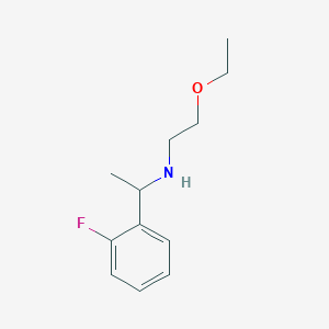 molecular formula C12H18FNO B13278584 (2-Ethoxyethyl)[1-(2-fluorophenyl)ethyl]amine 