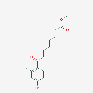Ethyl 8-(4-bromo-2-methylphenyl)-8-oxooctanoate