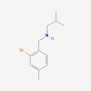 molecular formula C12H18BrN B13278630 [(2-Bromo-4-methylphenyl)methyl](2-methylpropyl)amine 