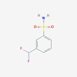 molecular formula C7H7F2NO2S B13278641 3-(Difluoromethyl)benzene-1-sulfonamide 