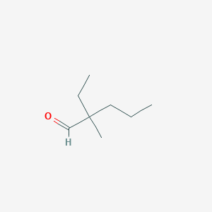 molecular formula C8H16O B13278696 2-Ethyl-2-methylpentanal CAS No. 56964-62-6