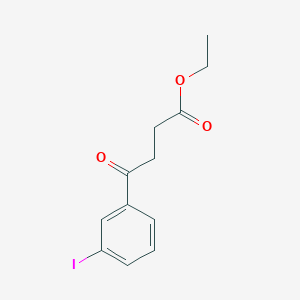 molecular formula C12H13IO3 B1327871 Ethyl 4-(3-iodophenyl)-4-oxobutyrate CAS No. 898777-24-7