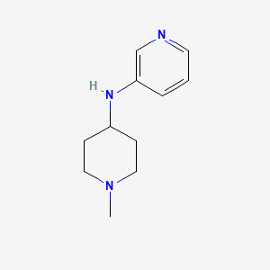 molecular formula C11H17N3 B13278730 N-(1-methylpiperidin-4-yl)pyridin-3-amine 