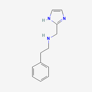 molecular formula C12H15N3 B13278732 (1H-Imidazol-2-ylmethyl)(2-phenylethyl)amine 