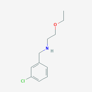 molecular formula C11H16ClNO B13278736 [(3-Chlorophenyl)methyl](2-ethoxyethyl)amine 