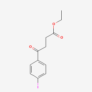 molecular formula C12H13IO3 B1327876 Ethyl 4-(4-iodophenyl)-4-oxobutyrate CAS No. 898777-39-4