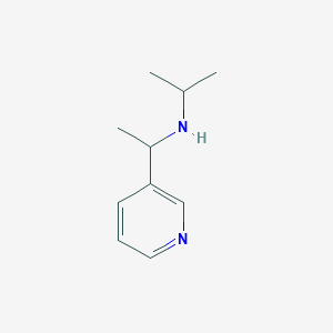 molecular formula C10H16N2 B13278761 (Propan-2-yl)[1-(pyridin-3-yl)ethyl]amine 