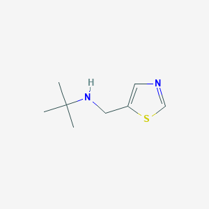 molecular formula C8H14N2S B13278790 Tert-butyl(1,3-thiazol-5-ylmethyl)amine CAS No. 1250840-54-0