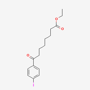 molecular formula C16H21IO3 B1327880 8-(4-碘苯基)-8-氧代辛酸乙酯 CAS No. 898777-48-5