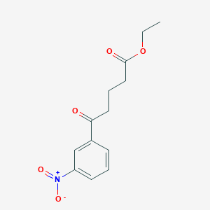 molecular formula C13H15NO5 B1327881 Ethyl 5-(3-nitrophenyl)-5-oxovalerate CAS No. 898777-51-0