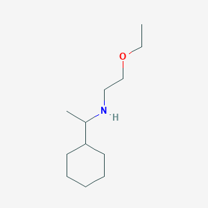 molecular formula C12H25NO B13278840 (1-Cyclohexylethyl)(2-ethoxyethyl)amine 