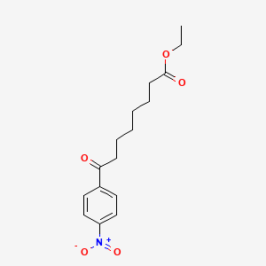 molecular formula C16H21NO5 B1327888 Ethyl 8-(4-nitrophenyl)-8-oxooctanoate CAS No. 898777-65-6