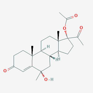 6-Hydroxy-6-methyl-3,20-dioxopregn-4-en-17-yl acetate