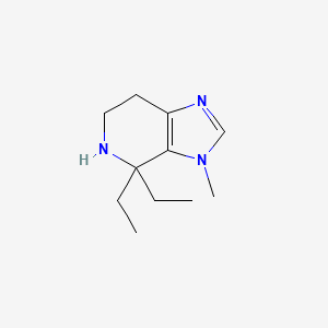 molecular formula C11H19N3 B13278910 4,4-Diethyl-3-methyl-3H,4H,5H,6H,7H-imidazo[4,5-c]pyridine 