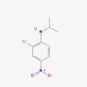 molecular formula C9H11ClN2O2 B13278964 2-chloro-4-nitro-N-(propan-2-yl)aniline 