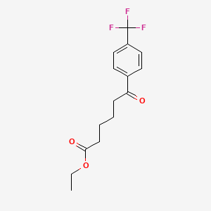 molecular formula C15H17F3O3 B1327897 Ethyl 6-oxo-6-(4-trifluoromethylphenyl)hexanoate CAS No. 898777-83-8