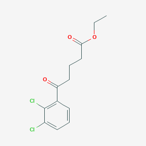 molecular formula C13H14Cl2O3 B1327899 5-(2,3-二氯苯基)-5-氧代戊酸乙酯 CAS No. 898777-87-2