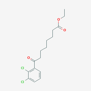 molecular formula C16H20Cl2O3 B1327902 8-(2,3-二氯苯基)-8-氧代辛酸乙酯 CAS No. 898777-93-0