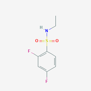 molecular formula C8H9F2NO2S B13279037 N-ethyl-2,4-difluorobenzene-1-sulfonamide CAS No. 898074-79-8