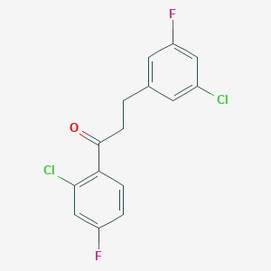 2'-Chloro-3-(3-chloro-5-fluorophenyl)-4'-fluoropropiophenone